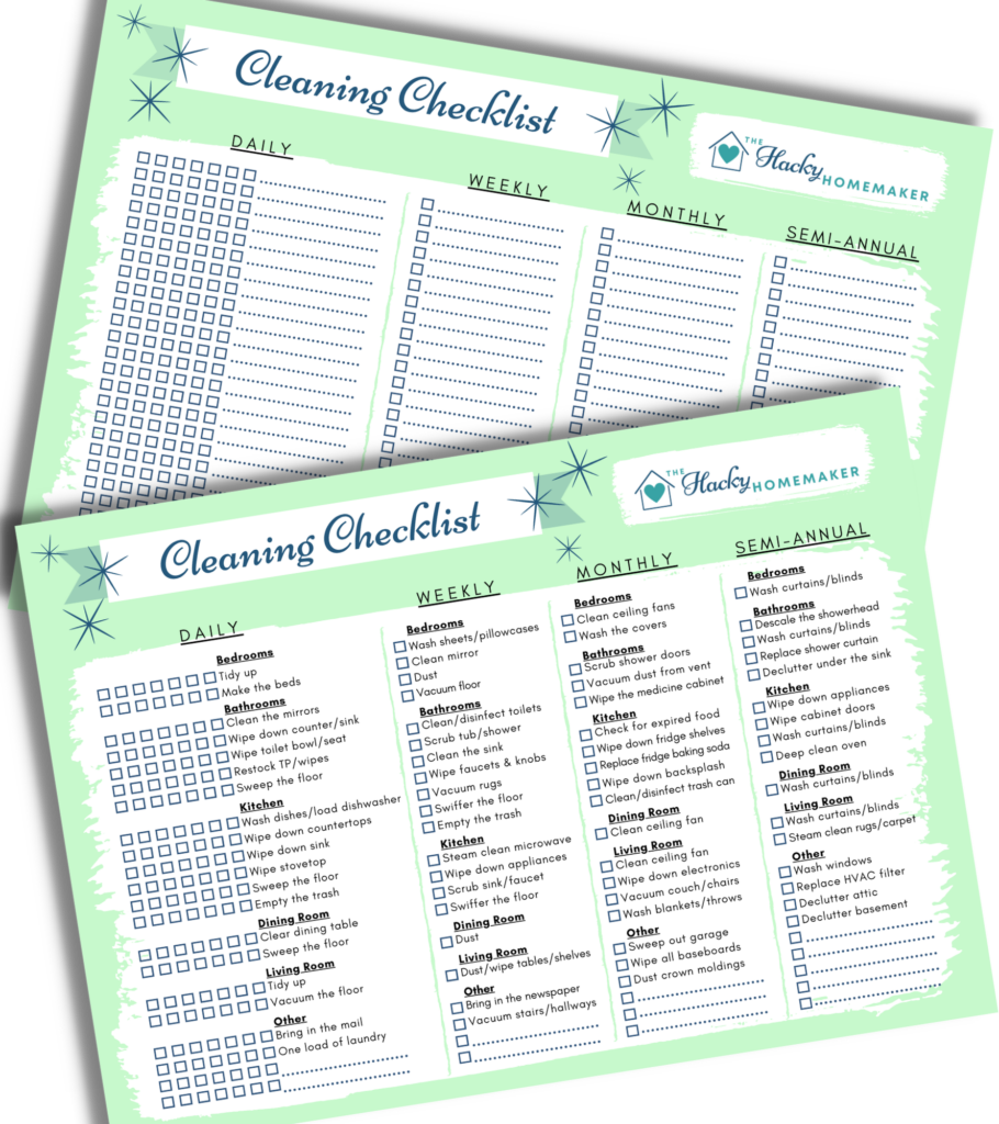 Easy Breezy Cleaning Checklist mockup